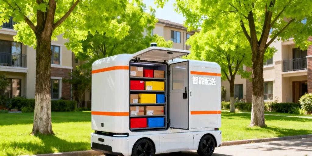 佛山禅城首批邮政无人配送车投入试运营(图1)